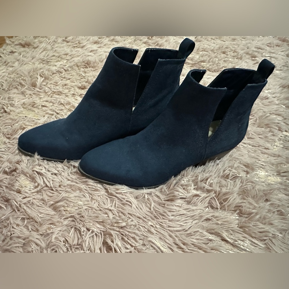 JustFab Navy Ankle Booties